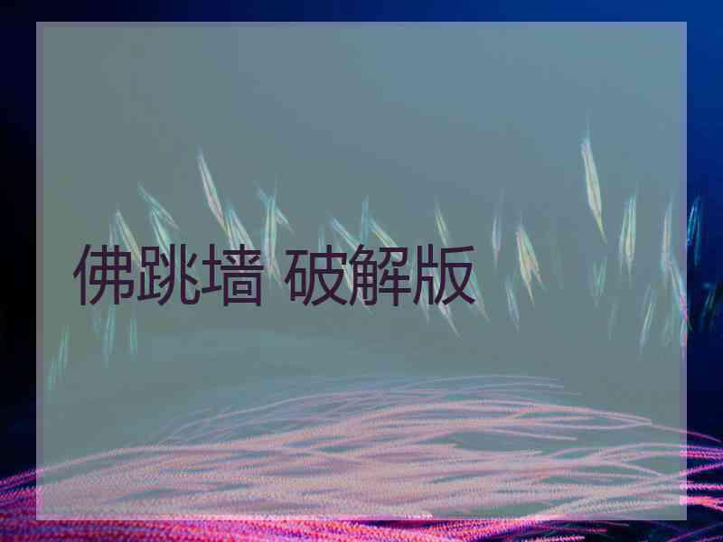 佛跳墙 破解版