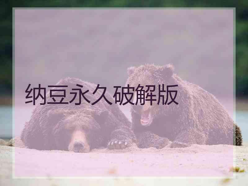 纳豆永久破解版