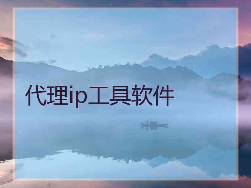 代理ip工具软件